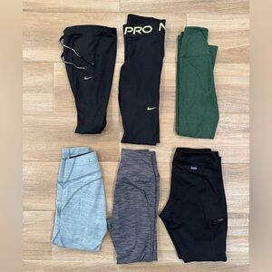 Lot of 6 Women’s Athletic Leggings- Nike, Outdoor Voices, Beyond Yoga, Patagonia